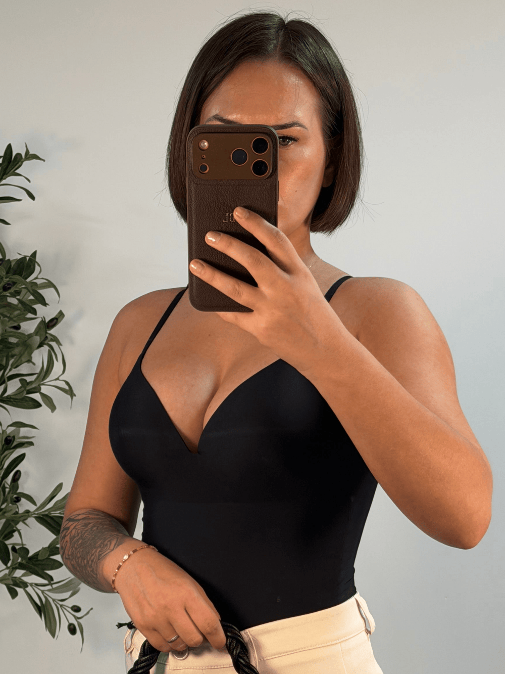 Body à coques noir femme – Cambon