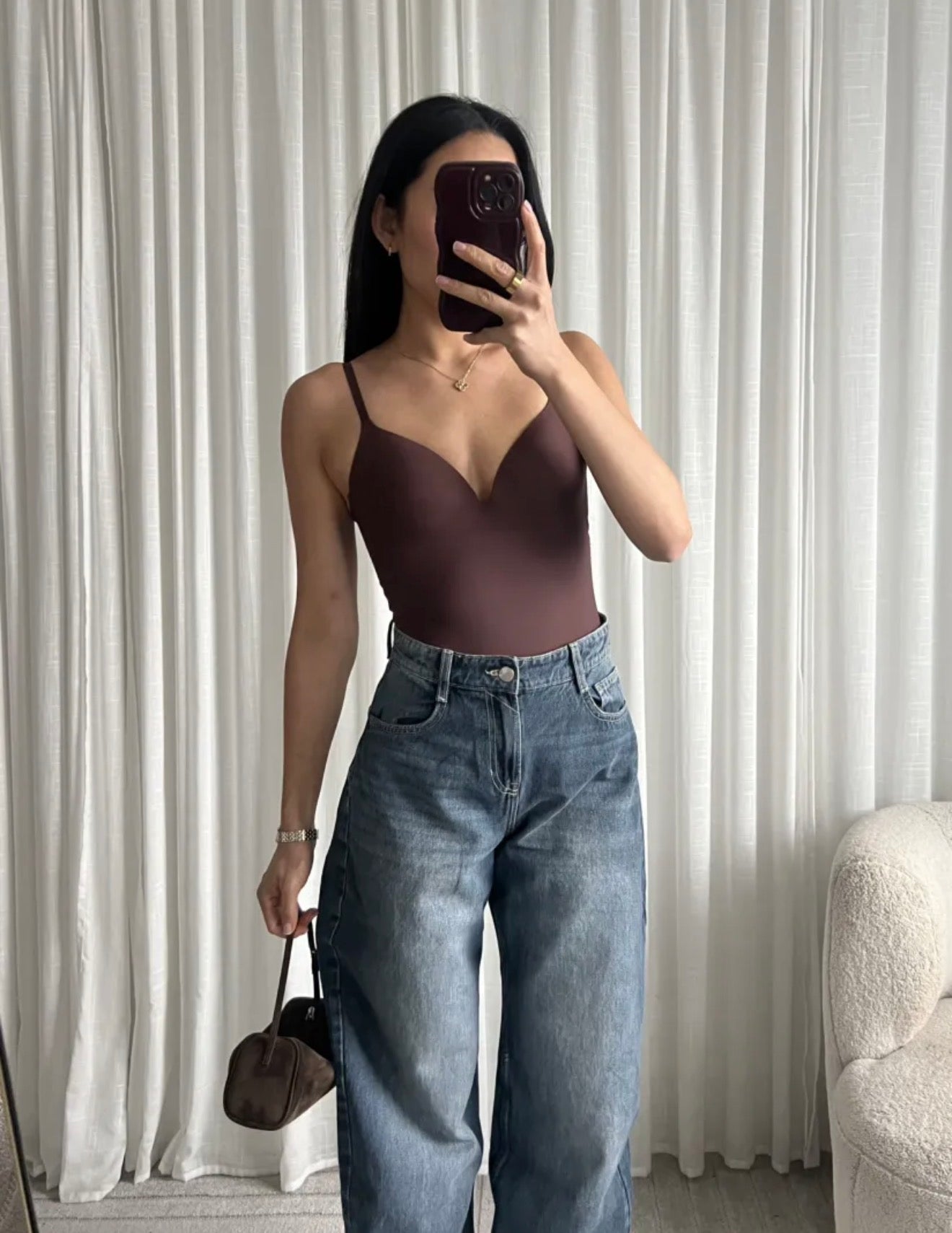 Body Cambon choco – Body coqué - Prêt-à-porter féminin | HBL Studio