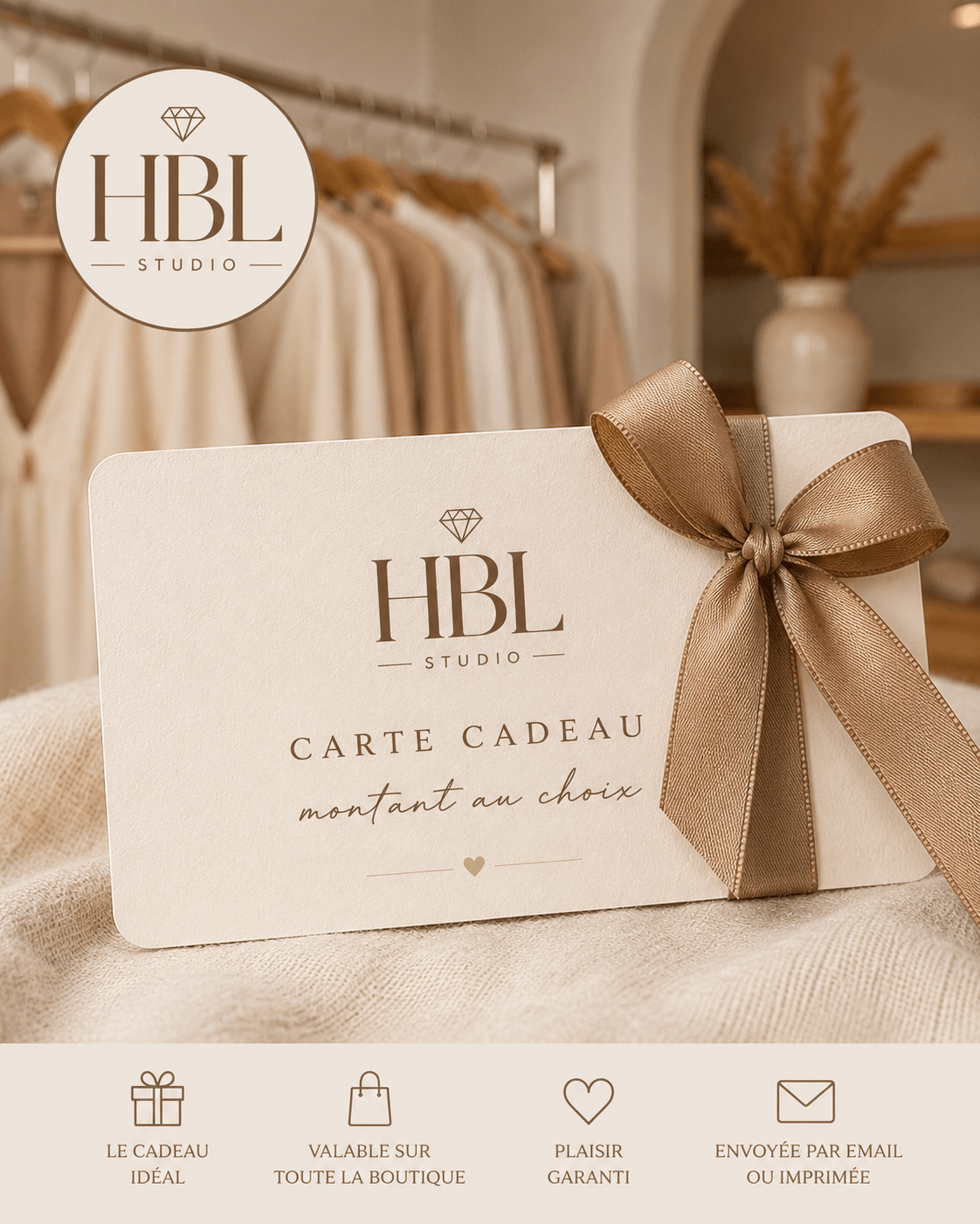 Carte cadeau HBL Studio - Prêt-à-porter féminin | HBL Studio