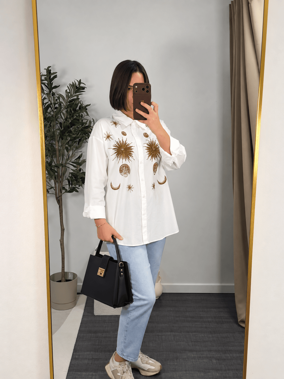 Chemise blanche brodée céleste femme – La Fayette - Prêt-à-porter féminin | HBL Studio