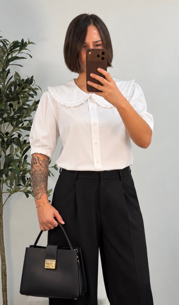 Chemise col Claudine femme – Adèle - Prêt-à-porter féminin | HBL Studio