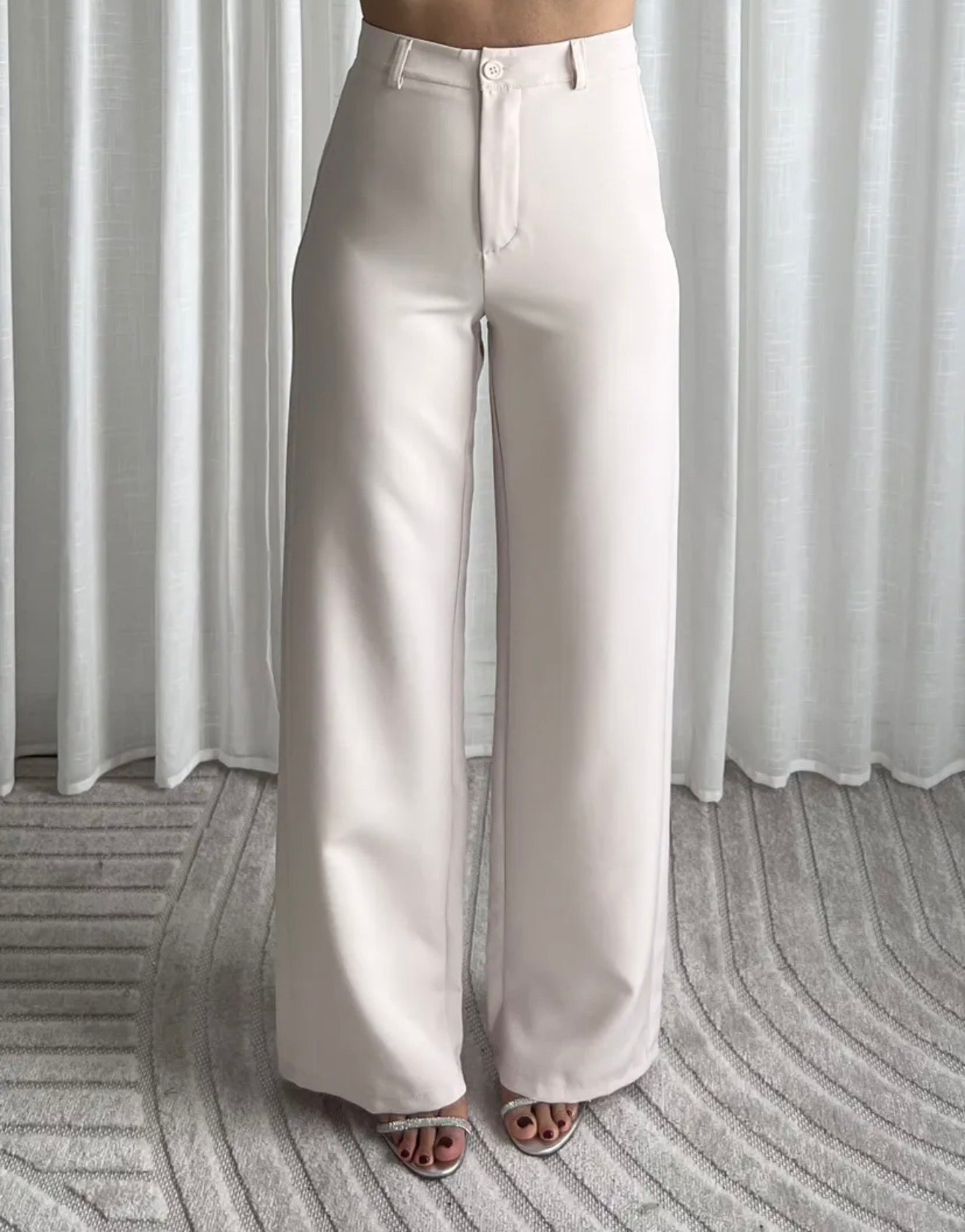 Pantalon Dauphine – Pantalon crème - Prêt-à-porter féminin | HBL Studio