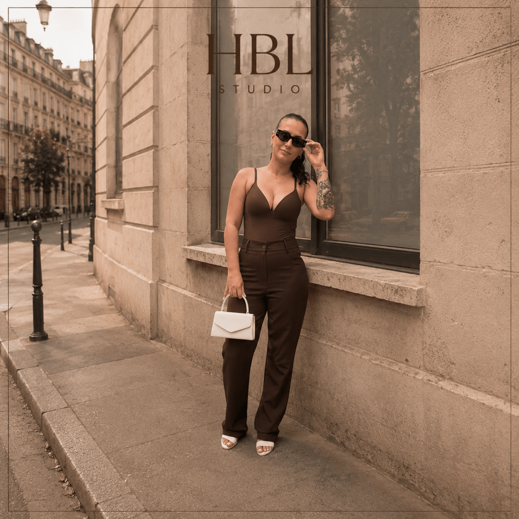 Pantalon Saint-Honoré – Pantalon chocolat - Prêt-à-porter féminin | HBL Studio