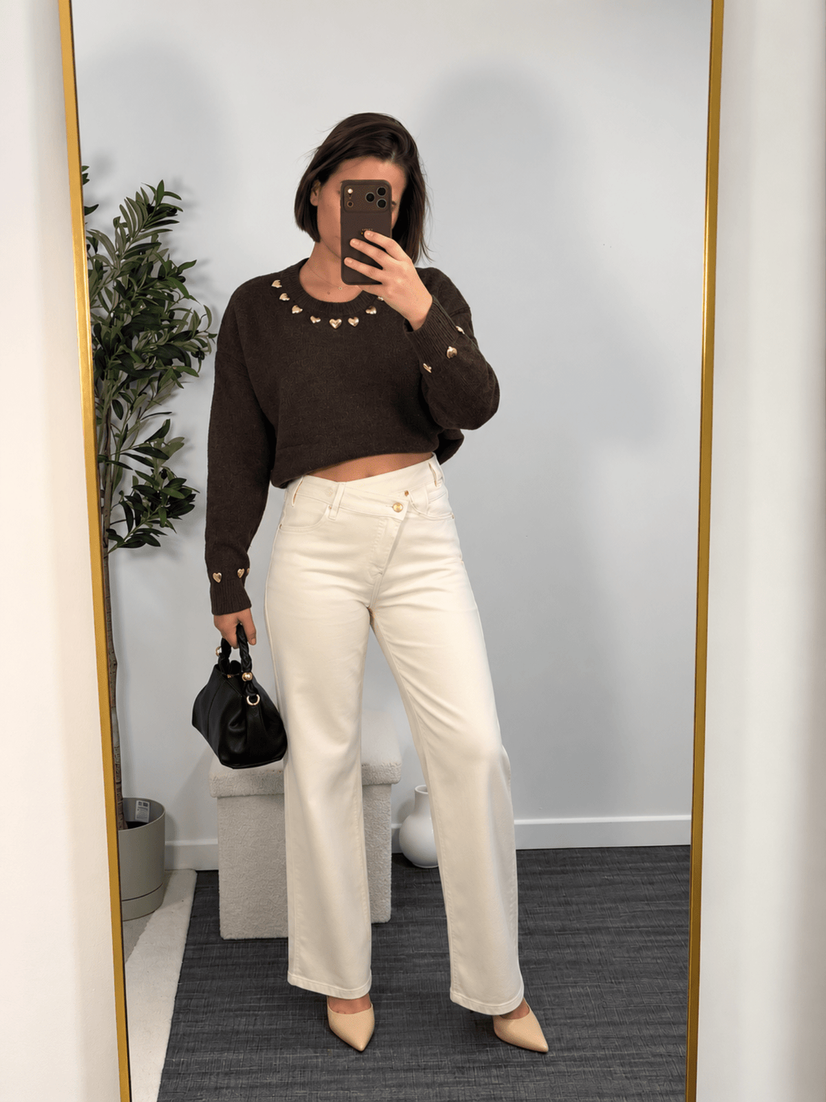 Pull chocolat à cœurs femme – Palais-Royal - Prêt-à-porter féminin | HBL Studio
