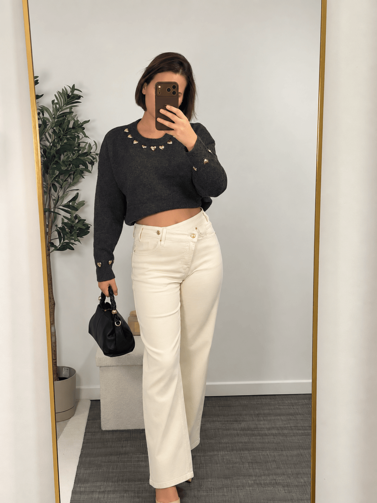 Pull chocolat à cœurs femme – Palais-Royal - Prêt-à-porter féminin | HBL Studio