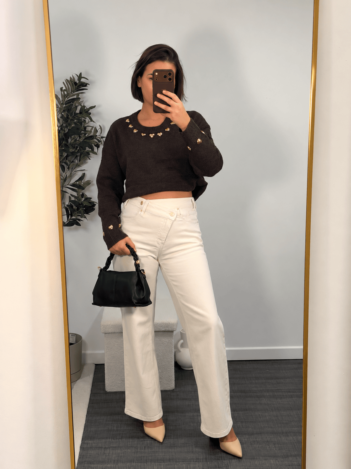 Pull chocolat à cœurs femme – Palais-Royal - Prêt-à-porter féminin | HBL Studio