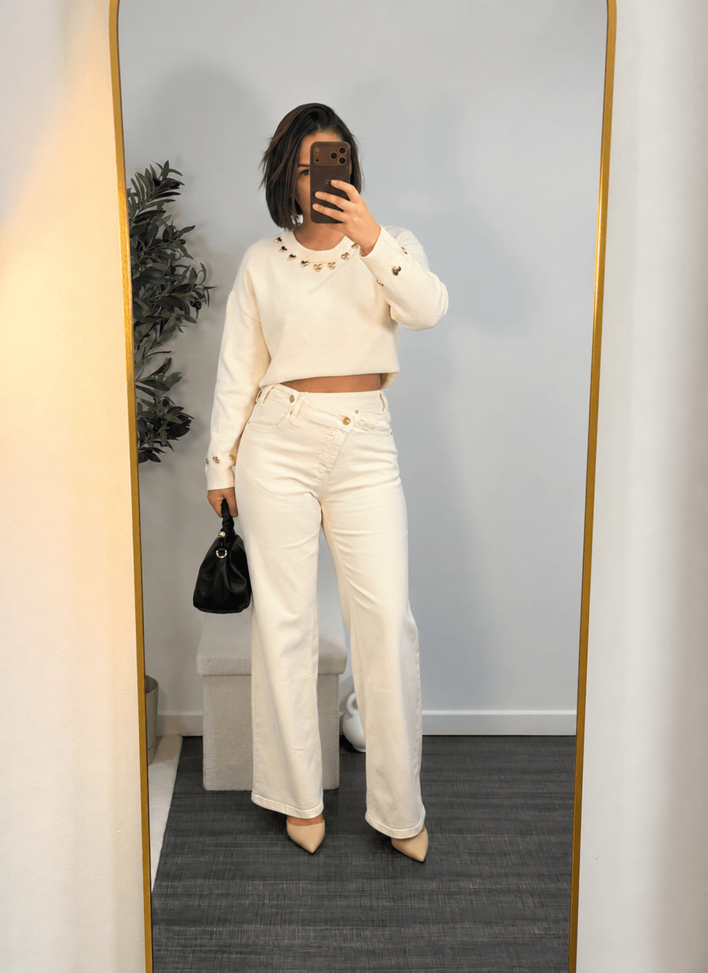 Pull ivoire à cœurs femme – Palais-Royal - Prêt-à-porter féminin | HBL Studio