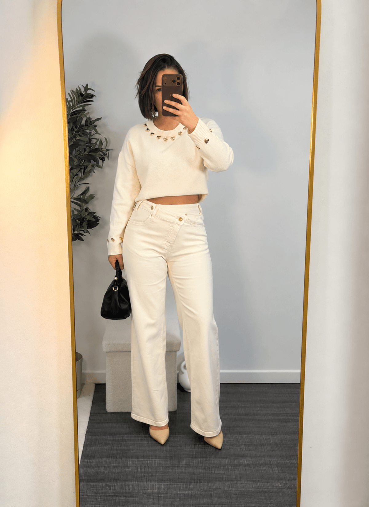 Pull ivoire à cœurs femme – Palais-Royal - Prêt-à-porter féminin | HBL Studio