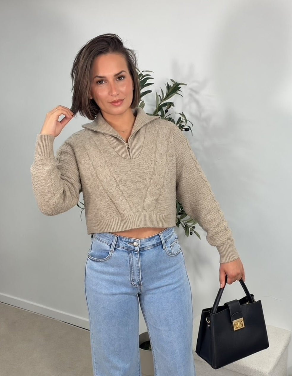 Pull maille texturée femme – Montmartre - Prêt-à-porter féminin | HBL Studio