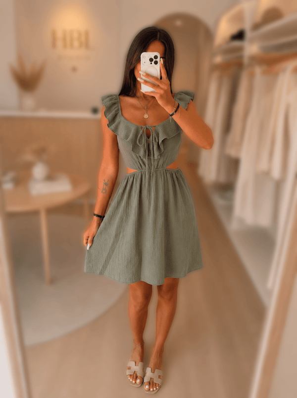 Robe Cler – Robe courte gaze de coton - Prêt-à-porter féminin | HBL Studio