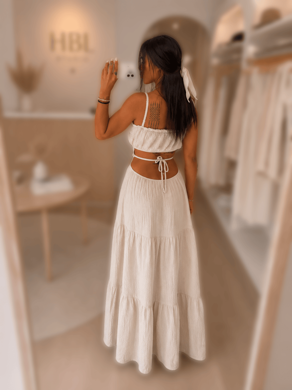 Robe Tournon – Robe longue gaze de coton - Prêt-à-porter féminin | HBL Studio