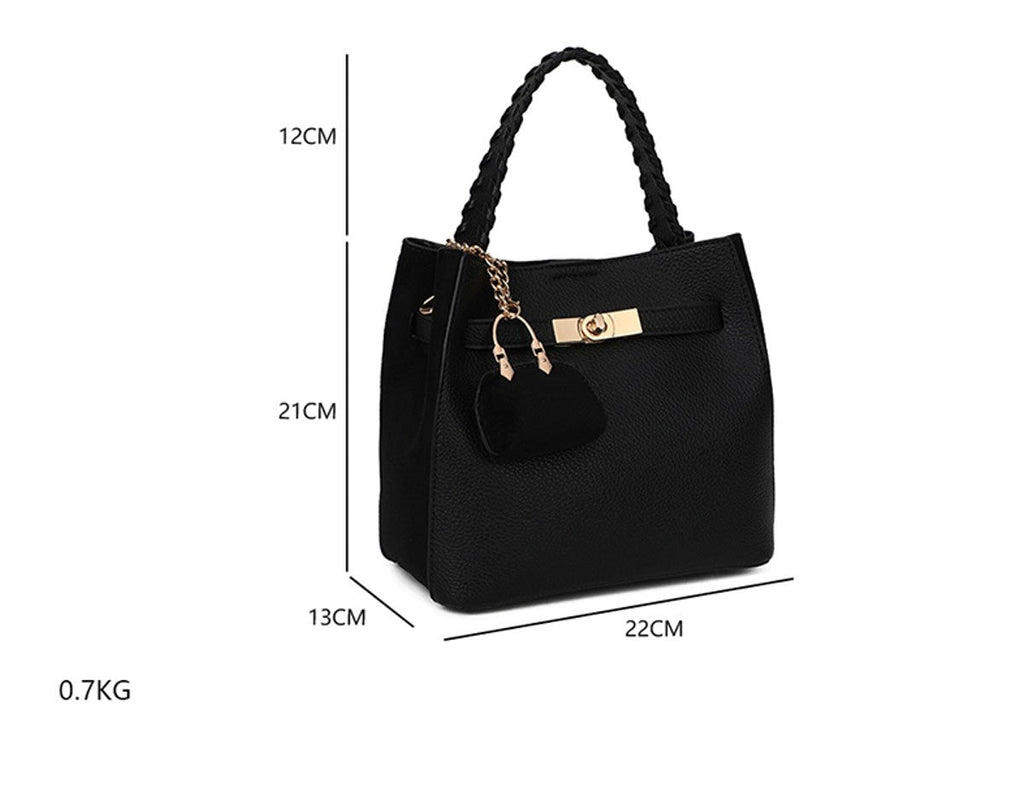 Sac à main 2 en 1 noir femme – Saint-Germain - Prêt-à-porter féminin | HBL Studio