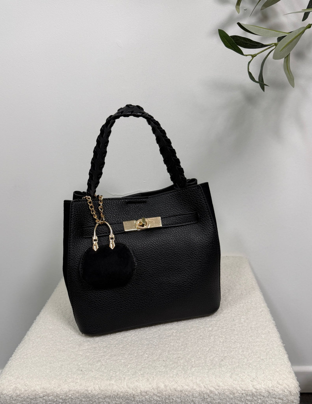 Sac à main 2 en 1 noir femme – Saint-Germain - Prêt-à-porter féminin | HBL Studio