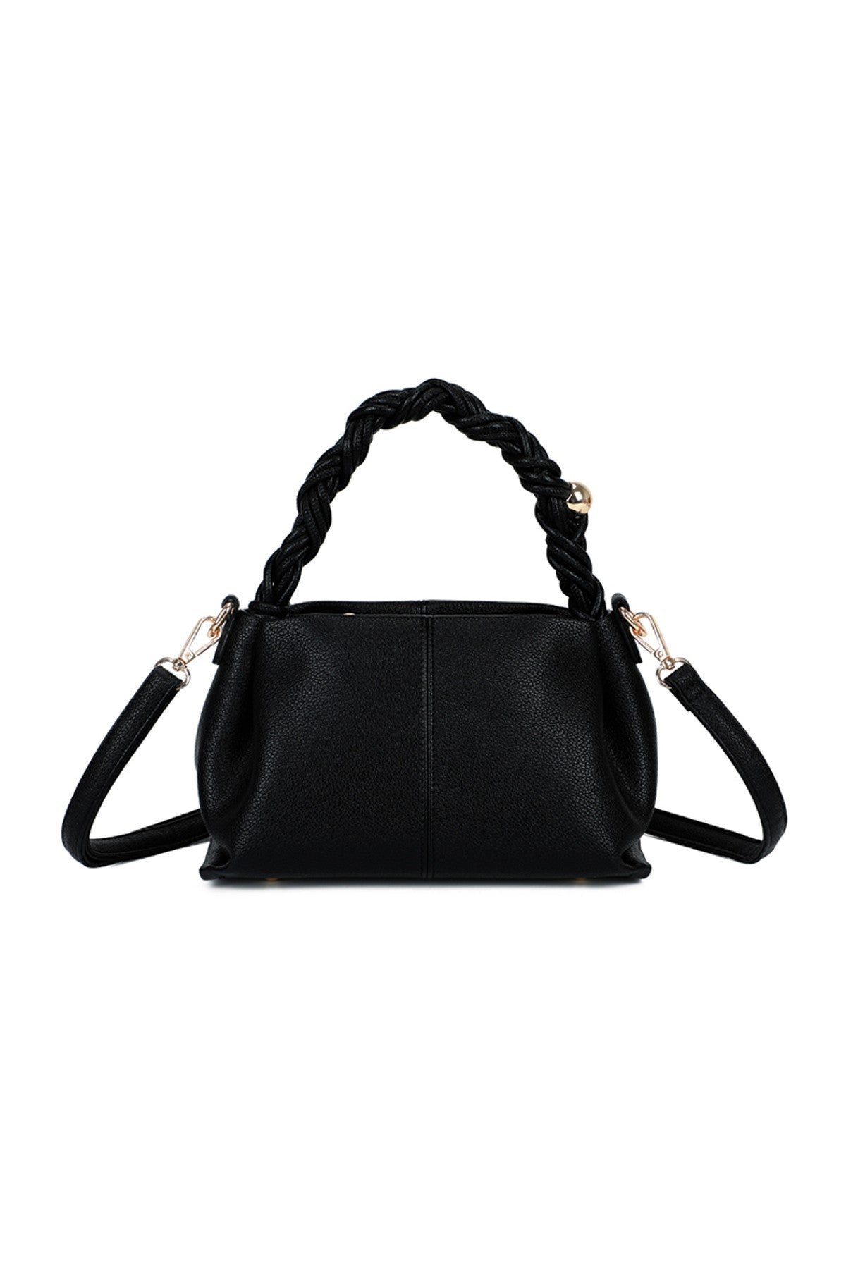 Sac à main anse torsadée noir femme – Odéon - Prêt-à-porter féminin | HBL Studio