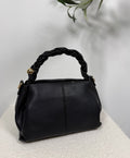 Sac à main anse torsadée noir femme – Odéon - Prêt-à-porter féminin | HBL Studio