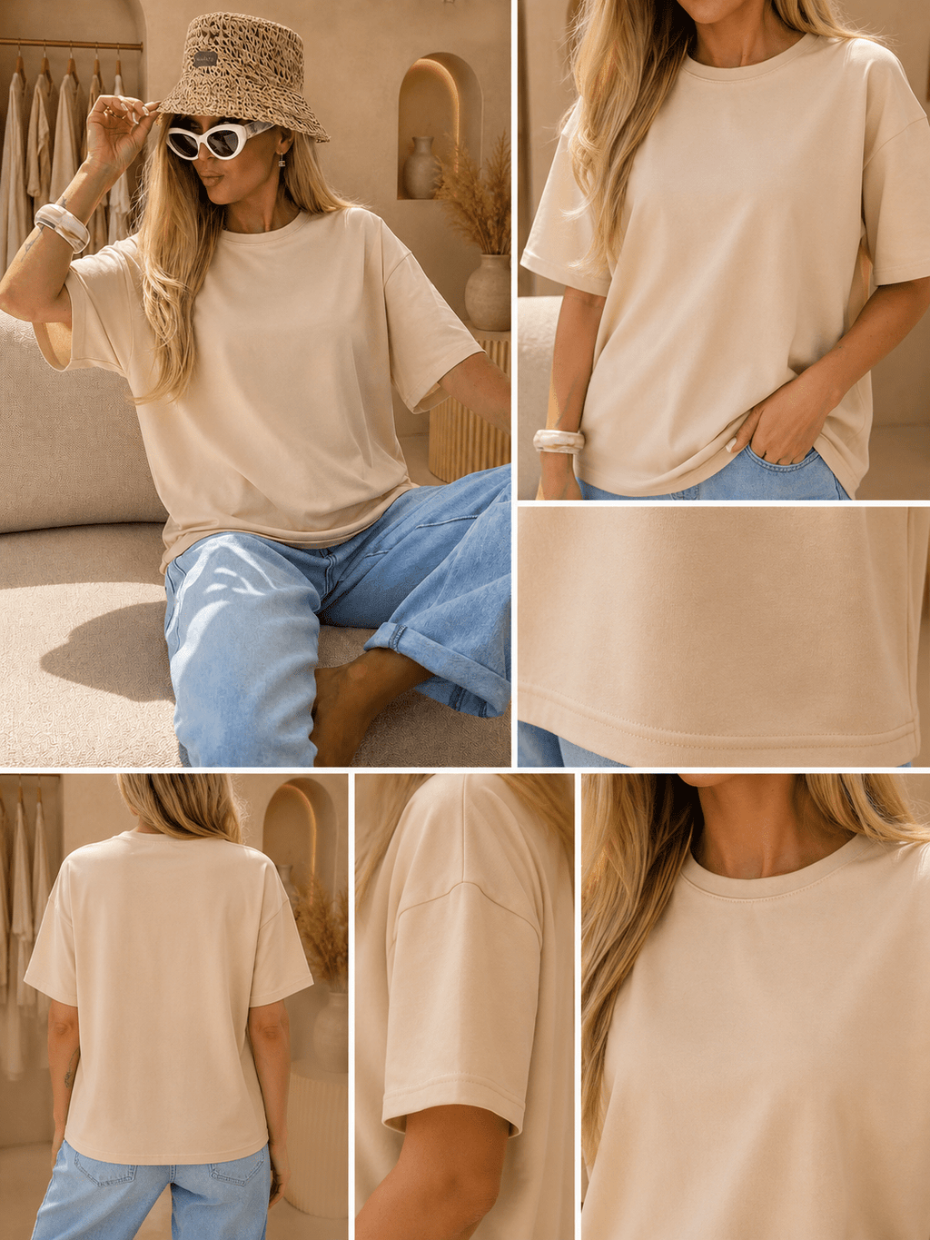 T-shirt oversize Noa - Prêt-à-porter féminin | HBL Studio
