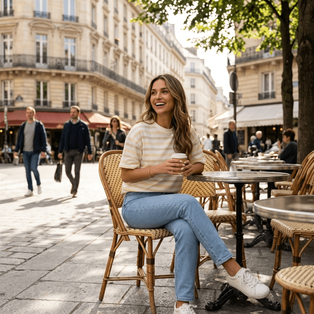 T-shirt rayé femme oversize – Marceau - Prêt-à-porter féminin | HBL Studio