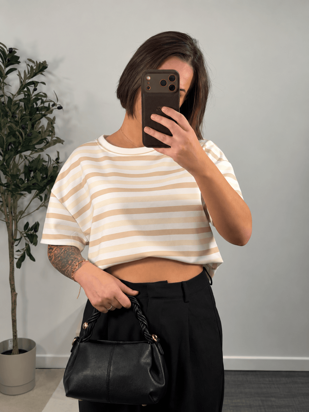 Camiseta de rayas oversize para mujer – Marceau