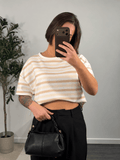T-shirt rayé oversize femme – Marceau - Prêt-à-porter féminin | HBL Studio