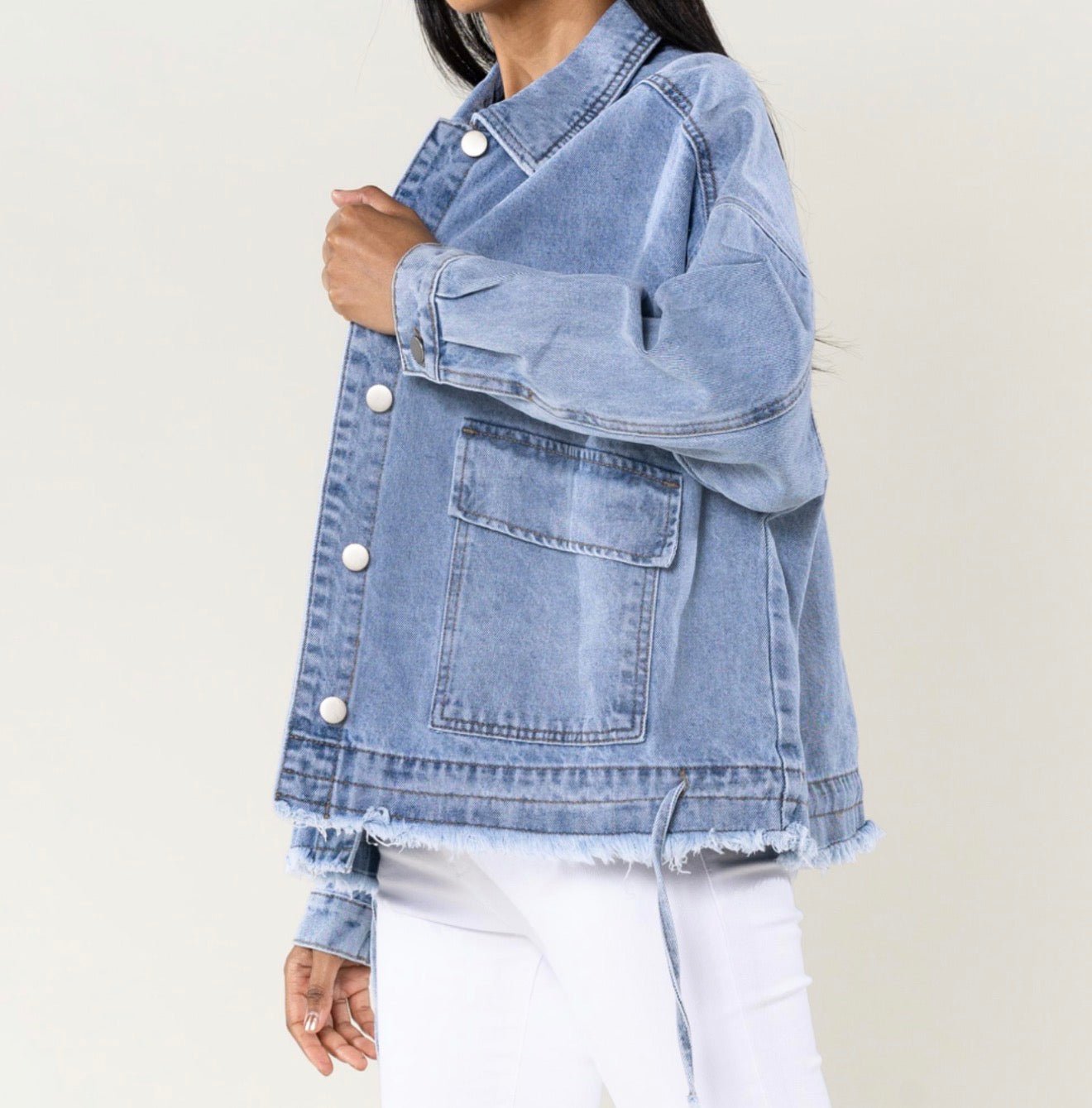 Veste Faubourg – Veste en jean oversize - Prêt-à-porter féminin | HBL Studio
