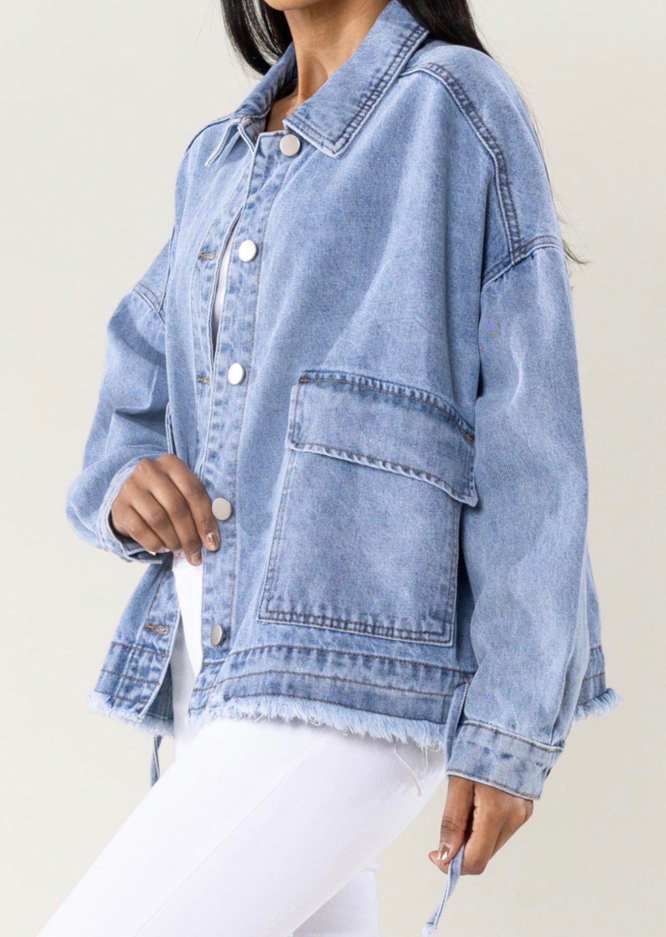 Veste Faubourg – Veste en jean oversize - Prêt-à-porter féminin | HBL Studio